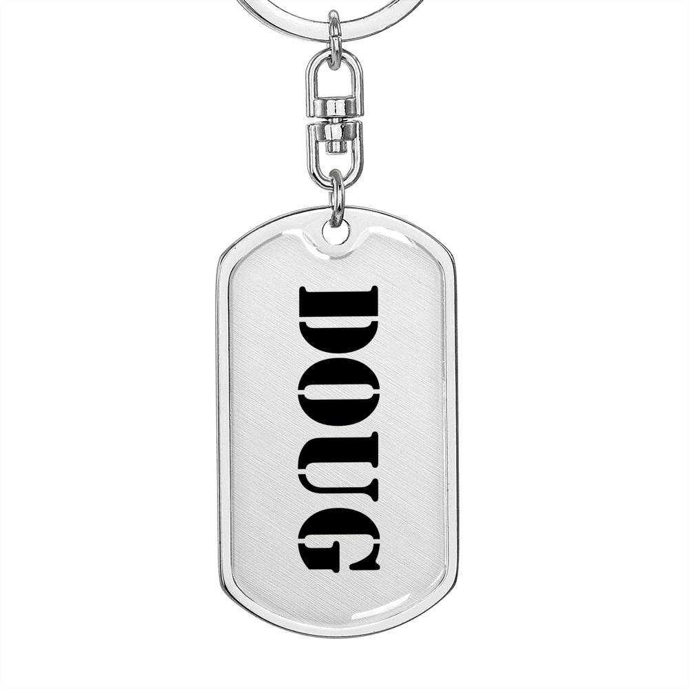 Doug - Luxury Dog Tag Keychain