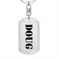 Doug - Luxury Dog Tag Keychain