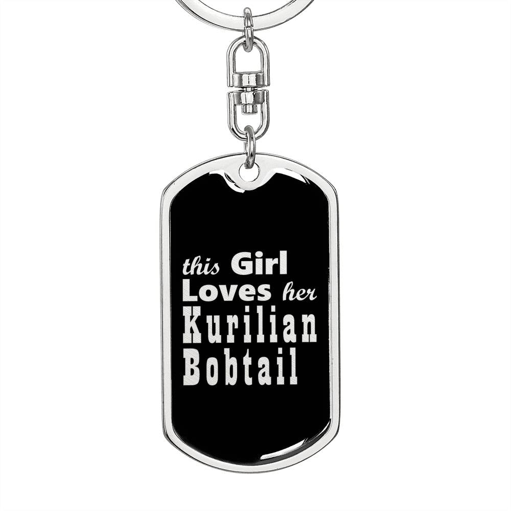 Kurilian Bobtail v2 - Luxury Dog Tag Keychain