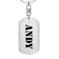 Andy - Luxury Dog Tag Keychain