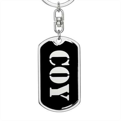Coy v2 - Luxury Dog Tag Keychain