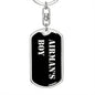 Airman's Boy v2 - Luxury Dog Tag Keychain
