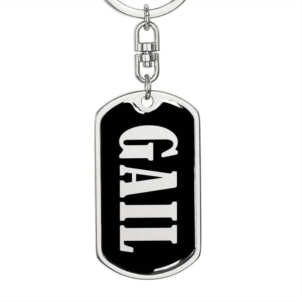 Gail v02 - Luxury Dog Tag Keychain