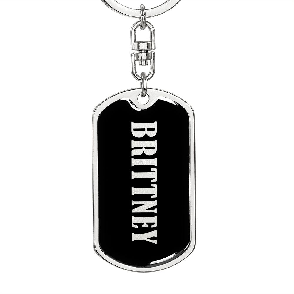 Brittney v02 - Luxury Dog Tag Keychain