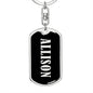 Allison v02 - Luxury Dog Tag Keychain