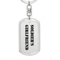 Soldier's Girlfriend - Luxury Dog Tag Keychain