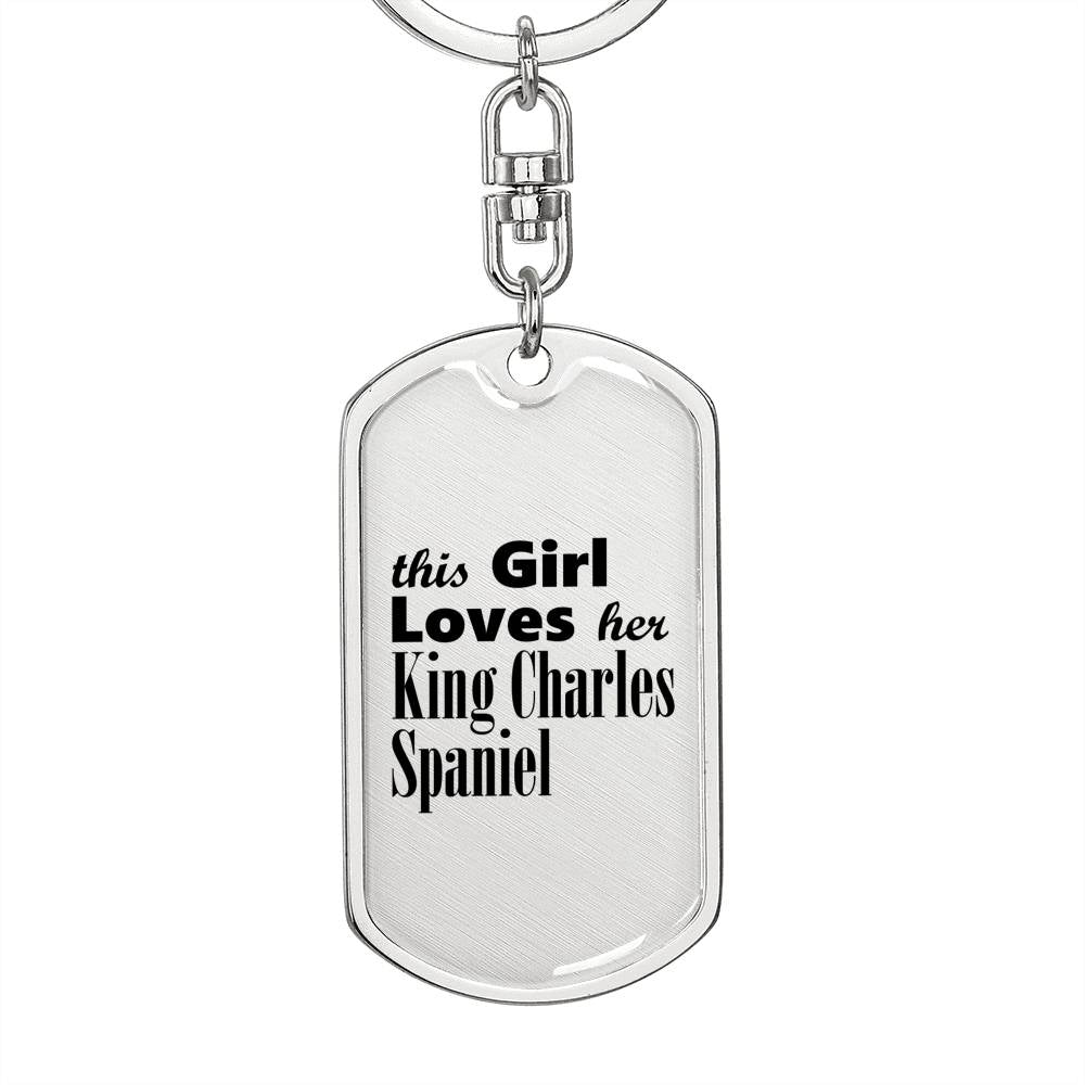 King Charles Spaniel - Luxury Dog Tag Keychain