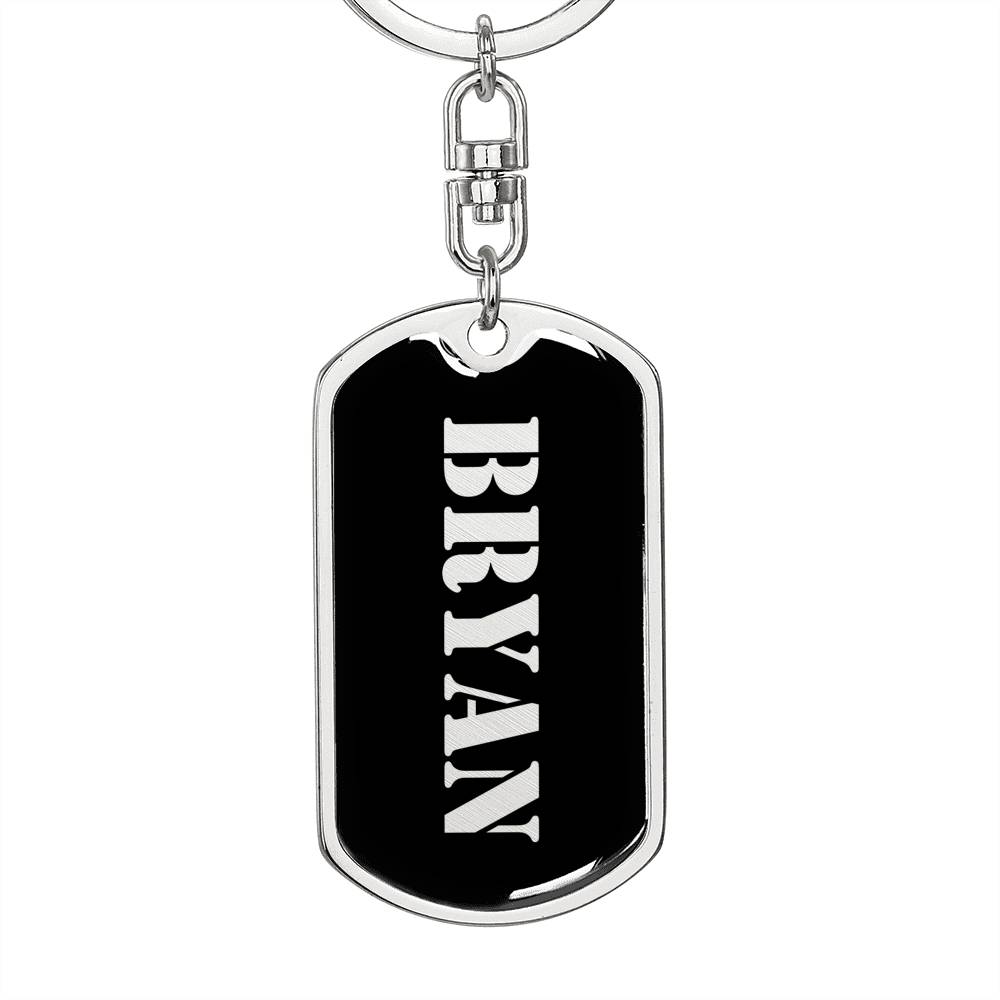 Bryan v3 - Luxury Dog Tag Keychain