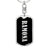 Ramona v02 - Luxury Dog Tag Keychain