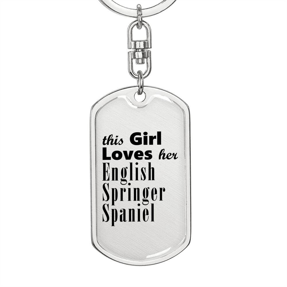 English Springer Spaniel - Luxury Dog Tag Keychain