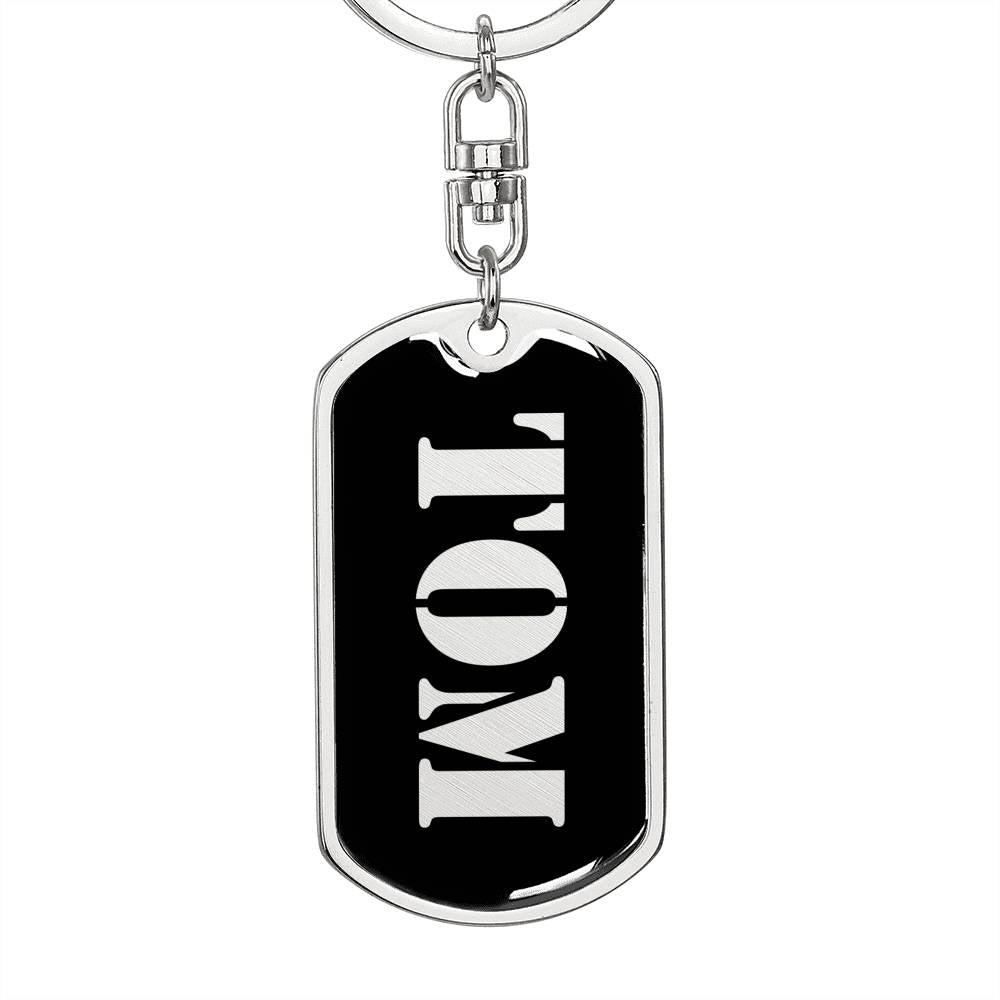 Tom v3 - Luxury Dog Tag Keychain
