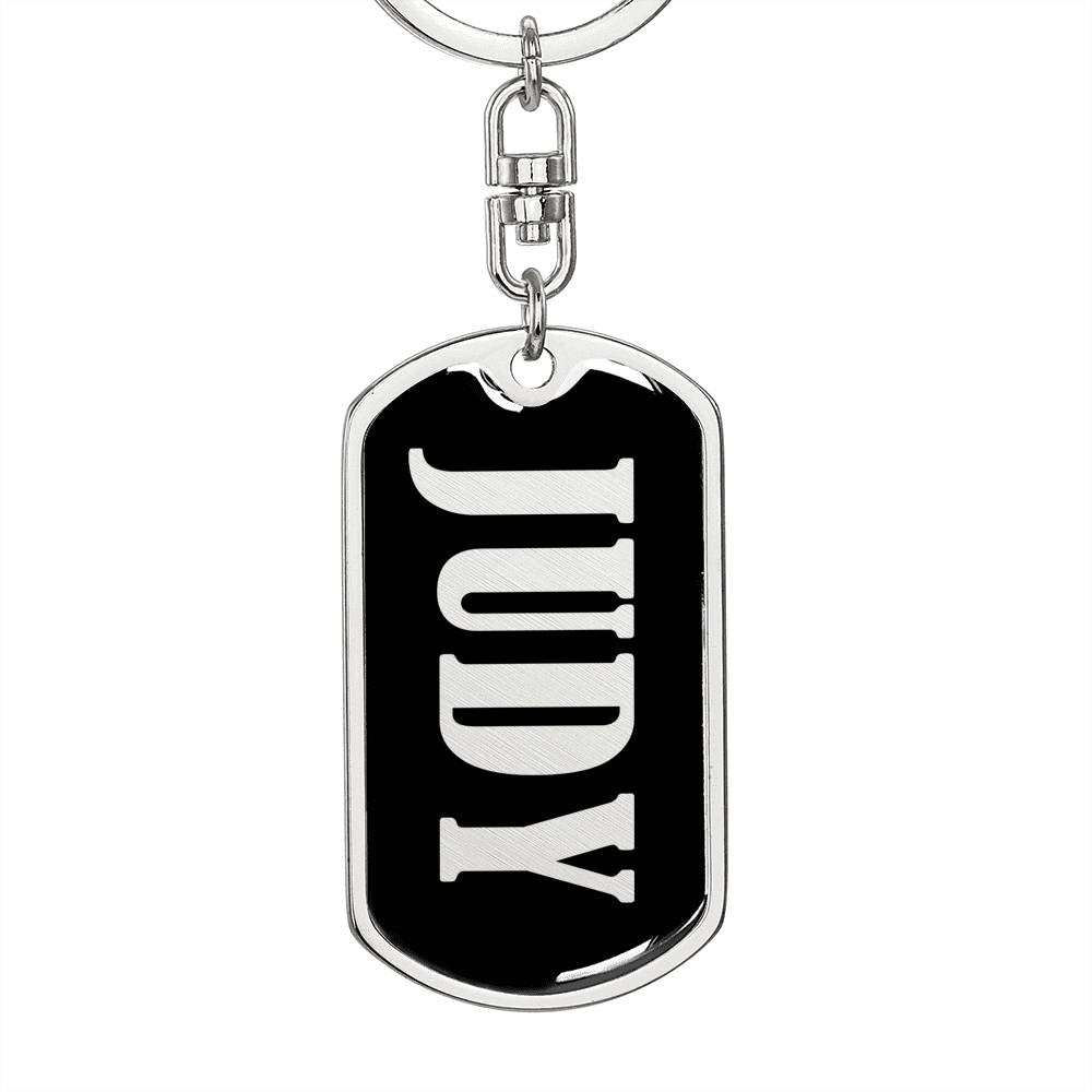 Judy v02 - Luxury Dog Tag Keychain