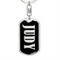 Judy v02 - Luxury Dog Tag Keychain