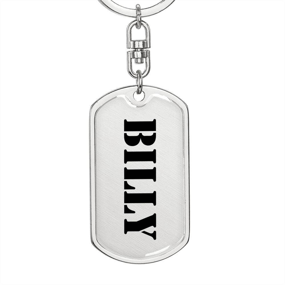 Billy - Luxury Dog Tag Keychain