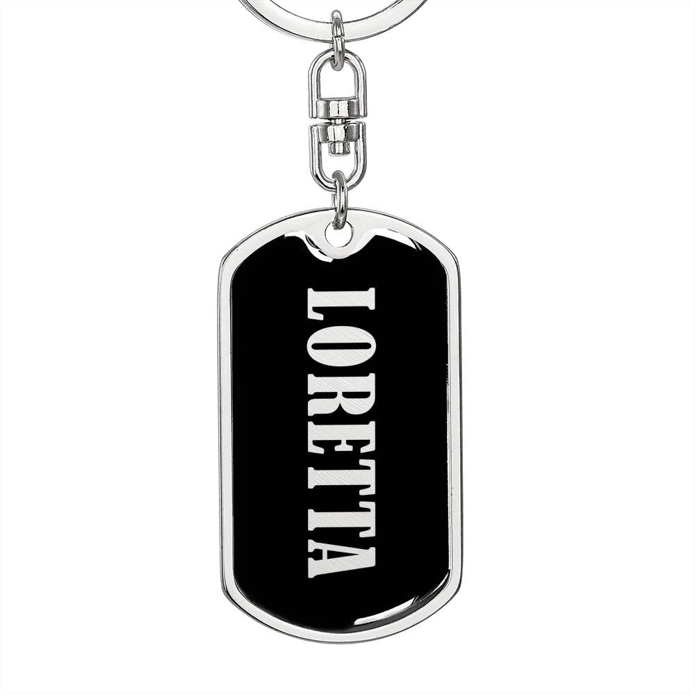 Loretta v02 - Luxury Dog Tag Keychain