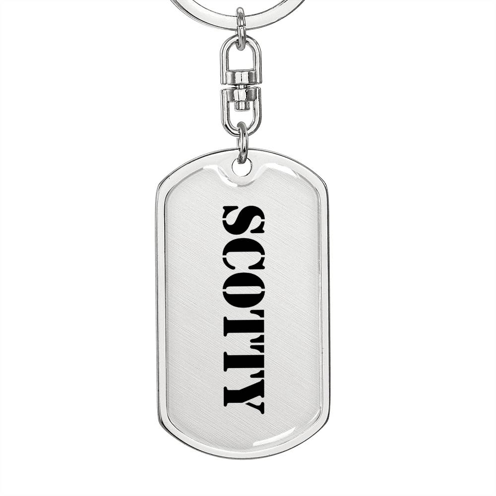 Scotty - Luxury Dog Tag Keychain