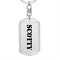 Scotty - Luxury Dog Tag Keychain