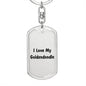 Love My Goldendoodle v4 - Luxury Dog Tag Keychain