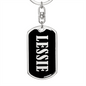 Lessie v02 - Luxury Dog Tag Keychain