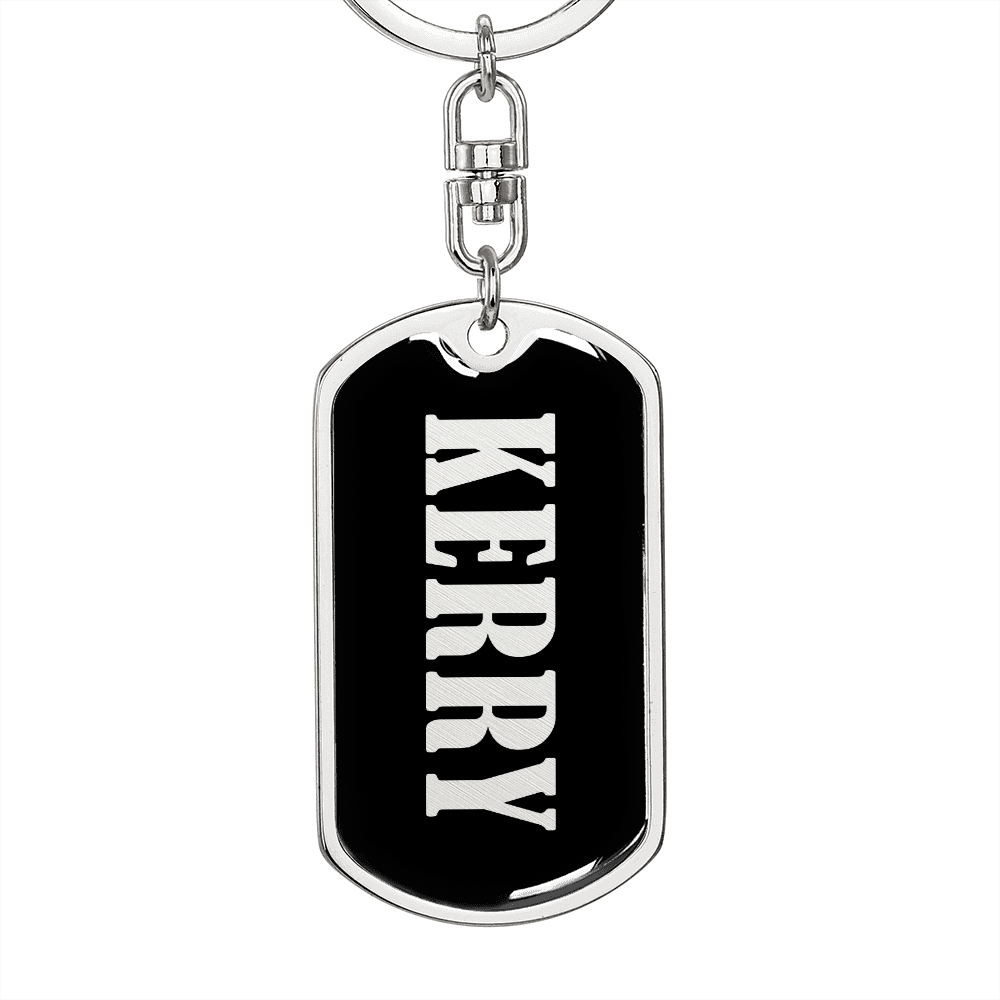 Kerry v02 - Luxury Dog Tag Keychain