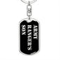 Army Ranger's Son v2 - Luxury Dog Tag Keychain