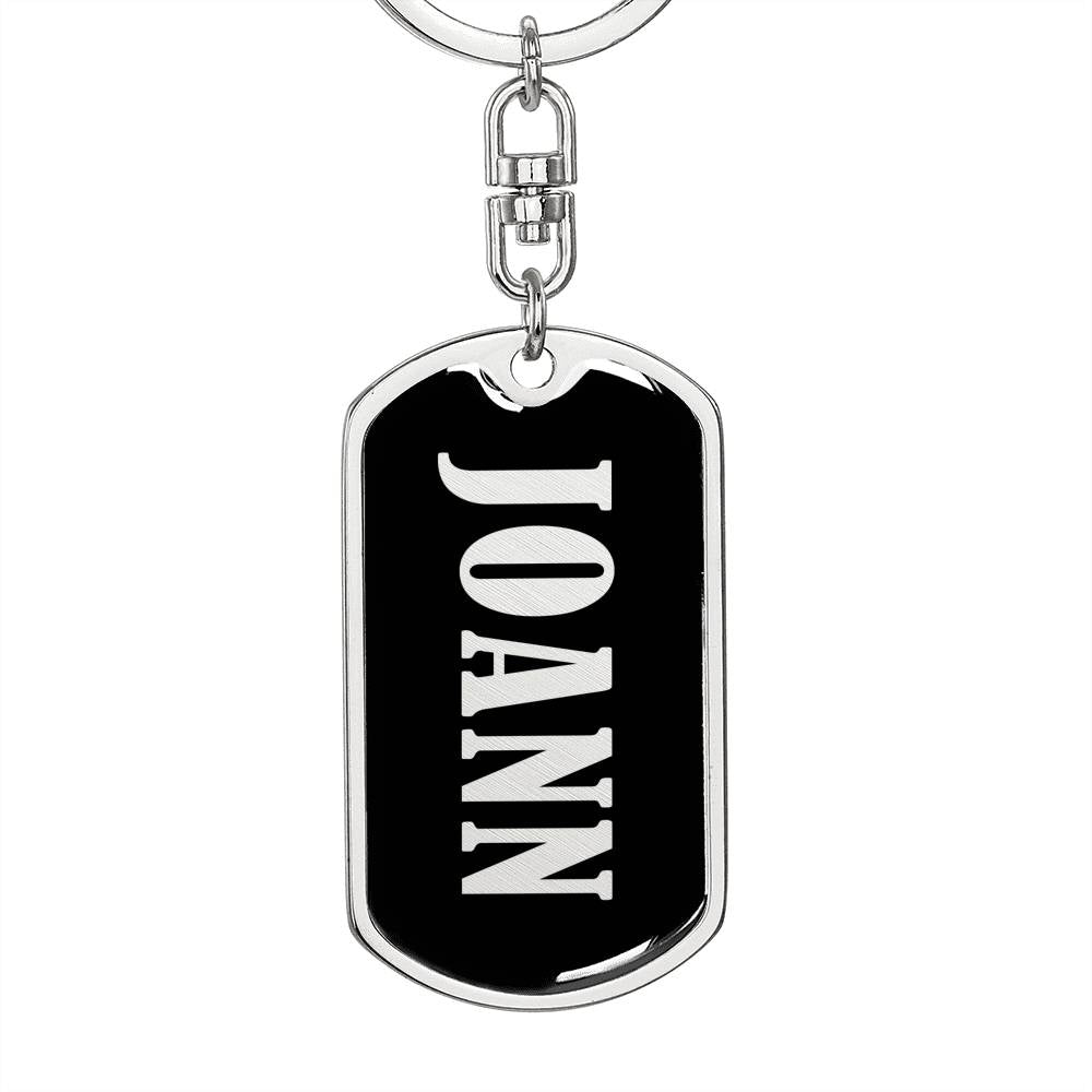 Joann v02 - Luxury Dog Tag Keychain