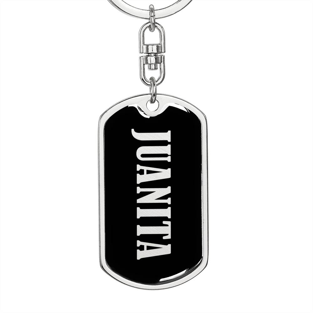 Juanita v02 - Luxury Dog Tag Keychain