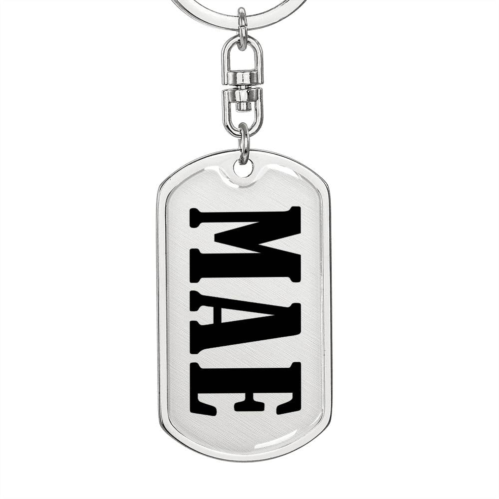 Mae v01 - Luxury Dog Tag Keychain