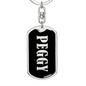 Peggy v02 - Luxury Dog Tag Keychain