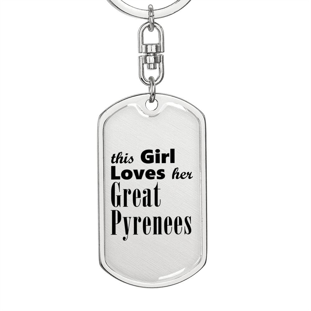 Great Pyrenees - Luxury Dog Tag Keychain