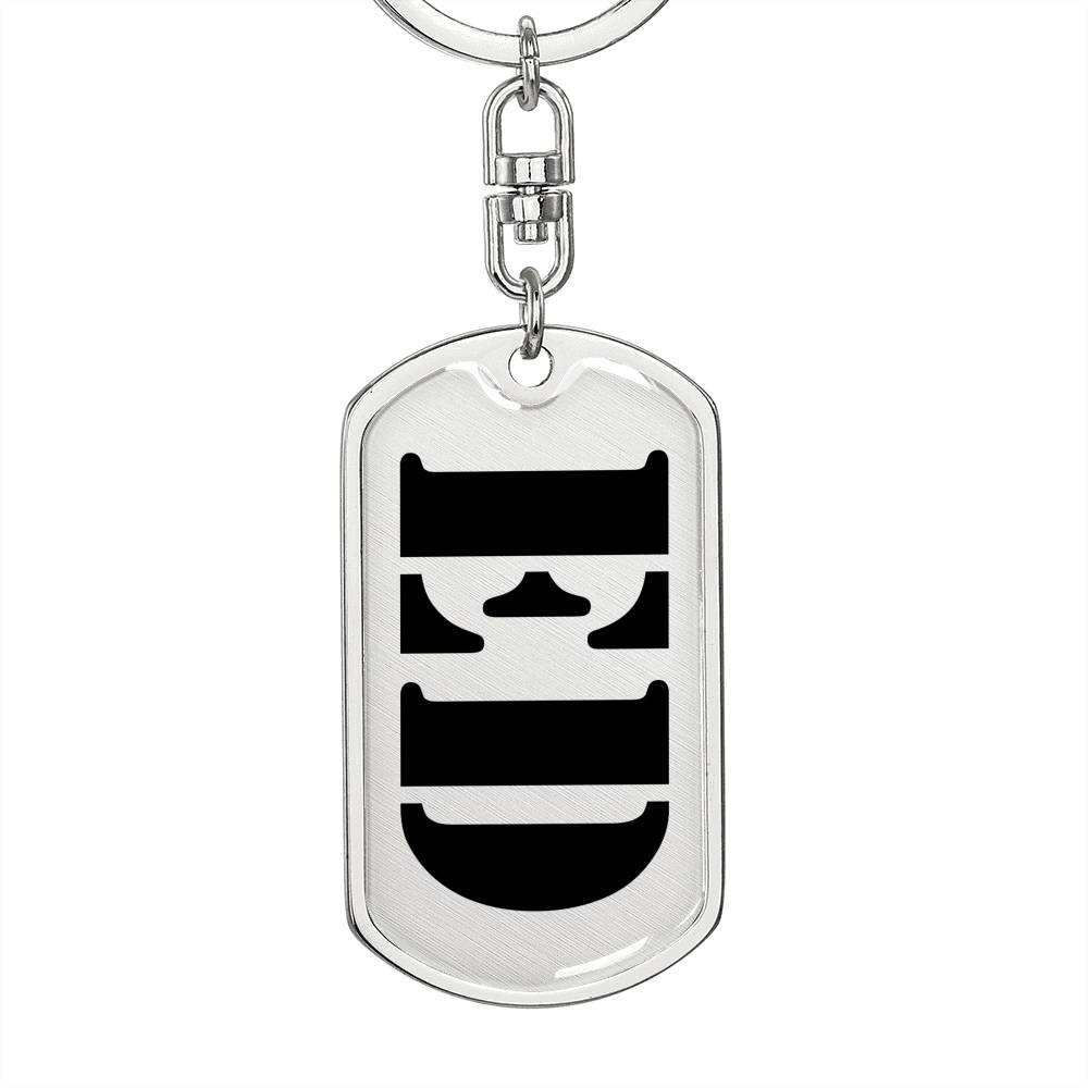 Ed - Luxury Dog Tag Keychain