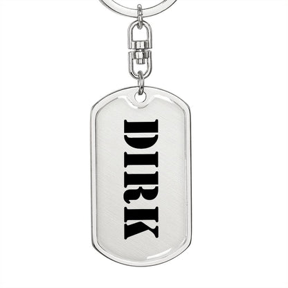 Dirk - Luxury Dog Tag Keychain