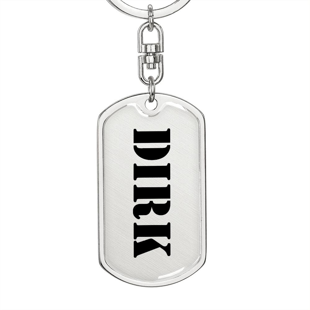 Dirk - Luxury Dog Tag Keychain