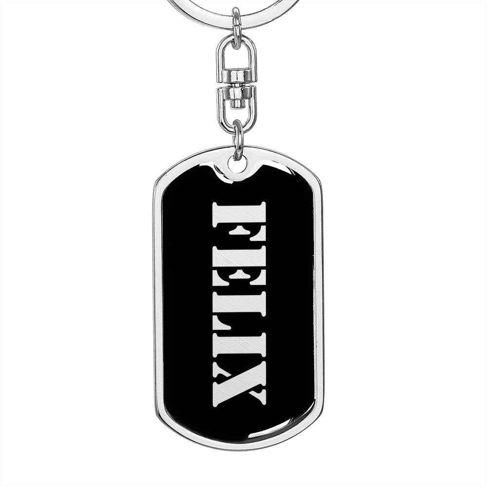 Felix v3 - Luxury Dog Tag Keychain