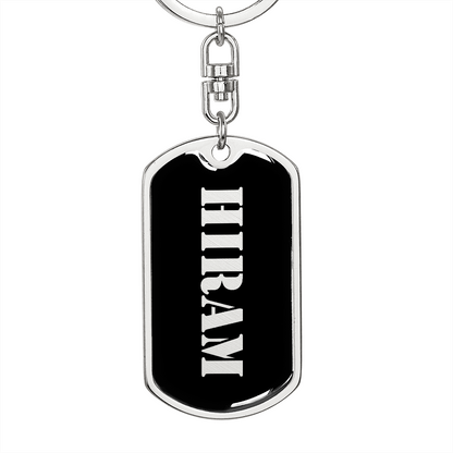 Hiram v2 - Luxury Dog Tag Keychain