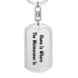 Weimaraner's Home - Luxury Dog Tag Keychain