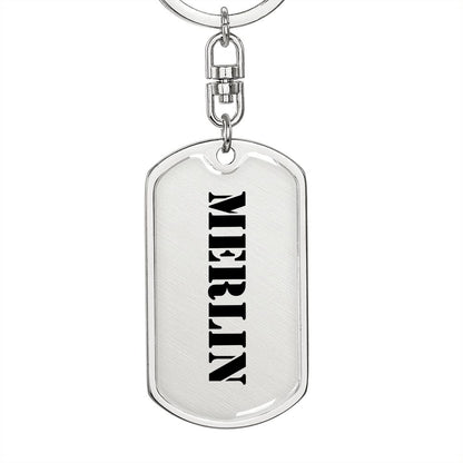 Merlin - Luxury Dog Tag Keychain