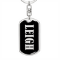 Leigh v02 - Luxury Dog Tag Keychain
