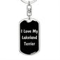 Love My Lakeland Terrier v5 - Luxury Dog Tag Keychain