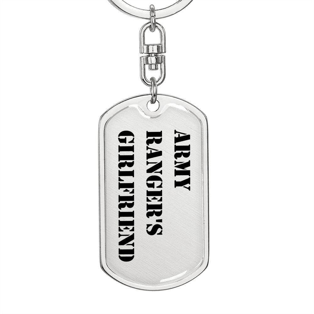 Army Ranger's Girlfriend - Luxury Dog Tag Keychain