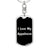 Love My Appaloosa  v2 - Luxury Dog Tag Keychain
