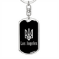 Los Angeles v2 - Luxury Dog Tag Keychain