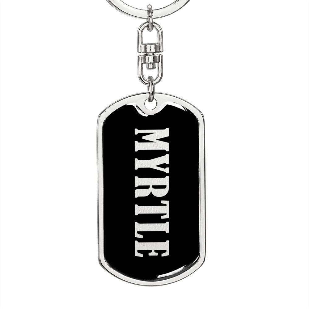 Myrtle v02 - Luxury Dog Tag Keychain