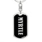 Myrtle v02 - Luxury Dog Tag Keychain