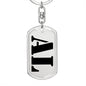 Al - Luxury Dog Tag Keychain