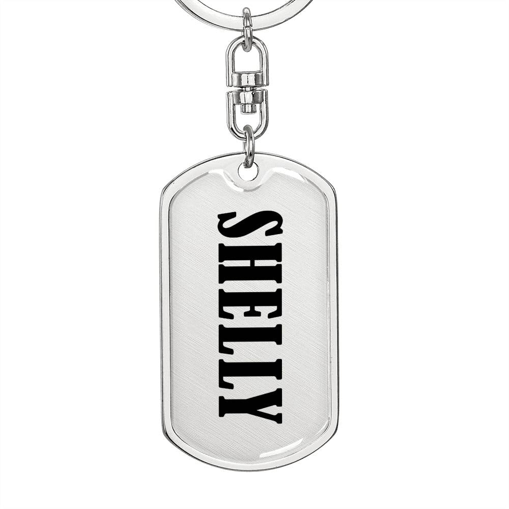Shelly v01 - Luxury Dog Tag Keychain