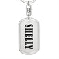 Shelly v01 - Luxury Dog Tag Keychain