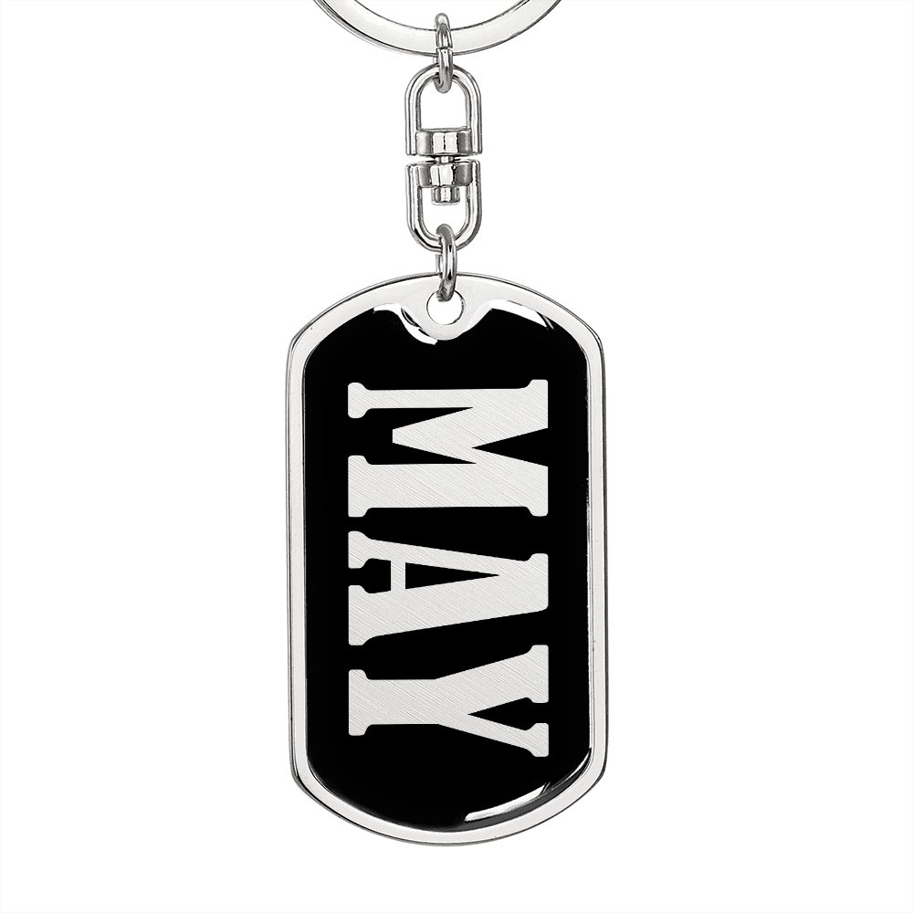 May v02 - Luxury Dog Tag Keychain
