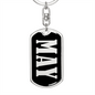 May v02 - Luxury Dog Tag Keychain