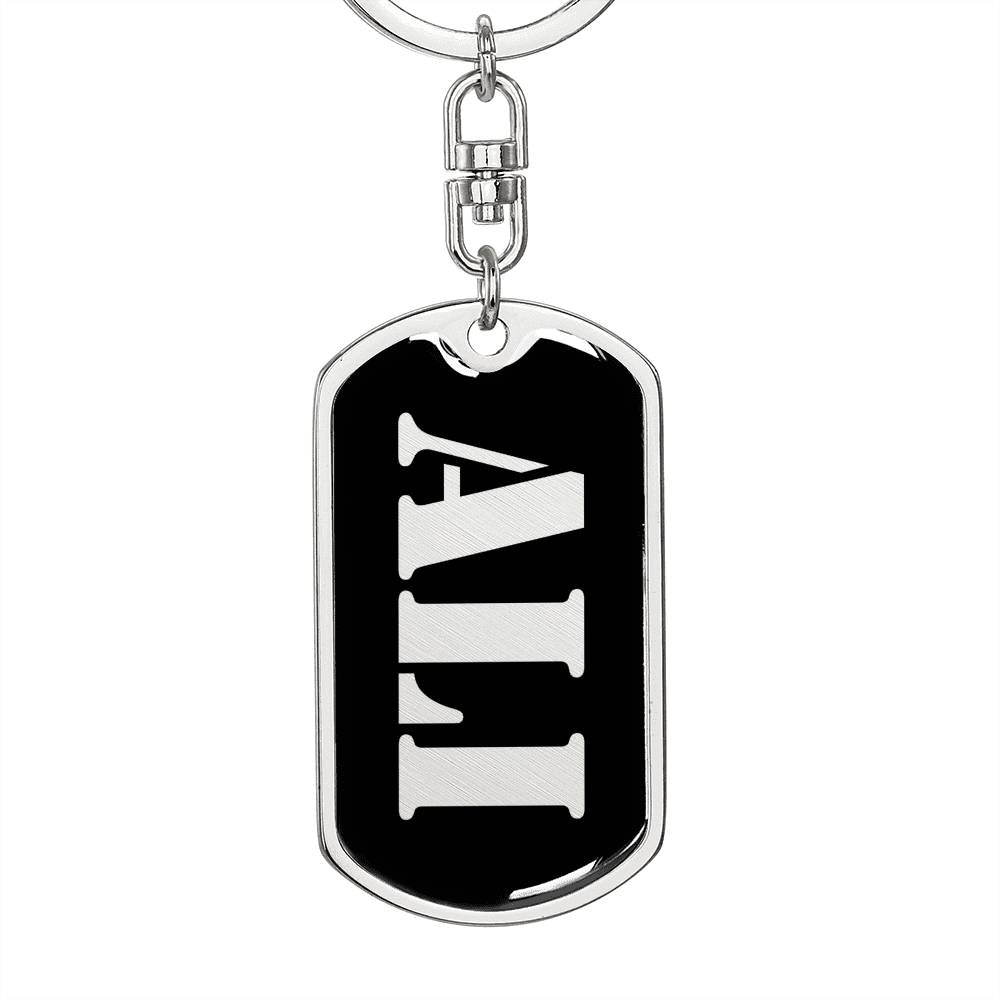 Ali v3 - Luxury Dog Tag Keychain